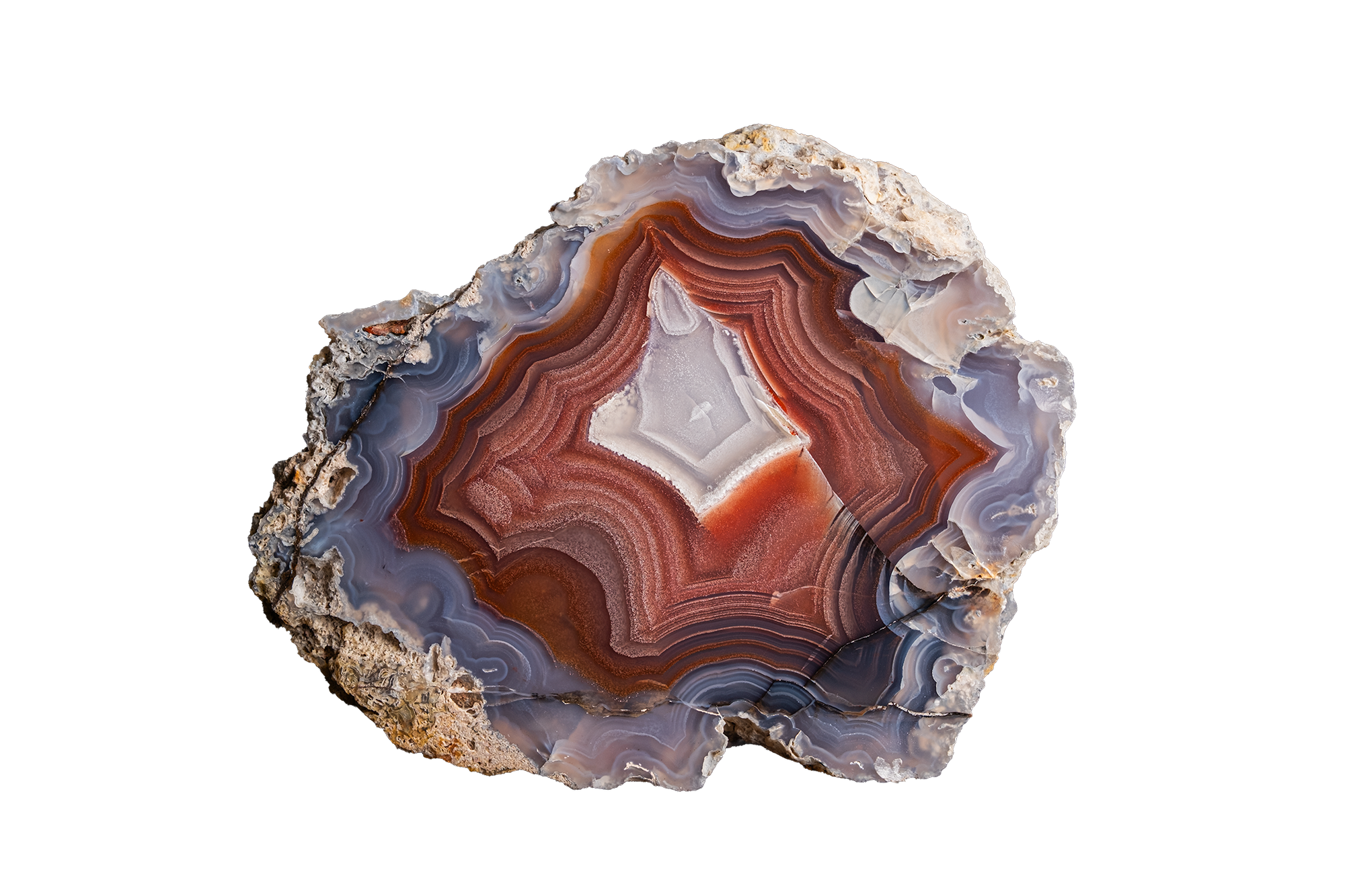 Crimson Prism "A" AGATE - Ojo Laguna | LAGB04-01a